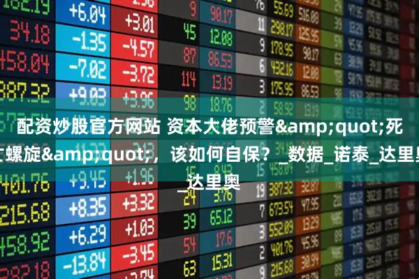 配资炒股官方网站 资本大佬预警"死亡螺旋"，该如何自保？_数据_诺泰_达里奥